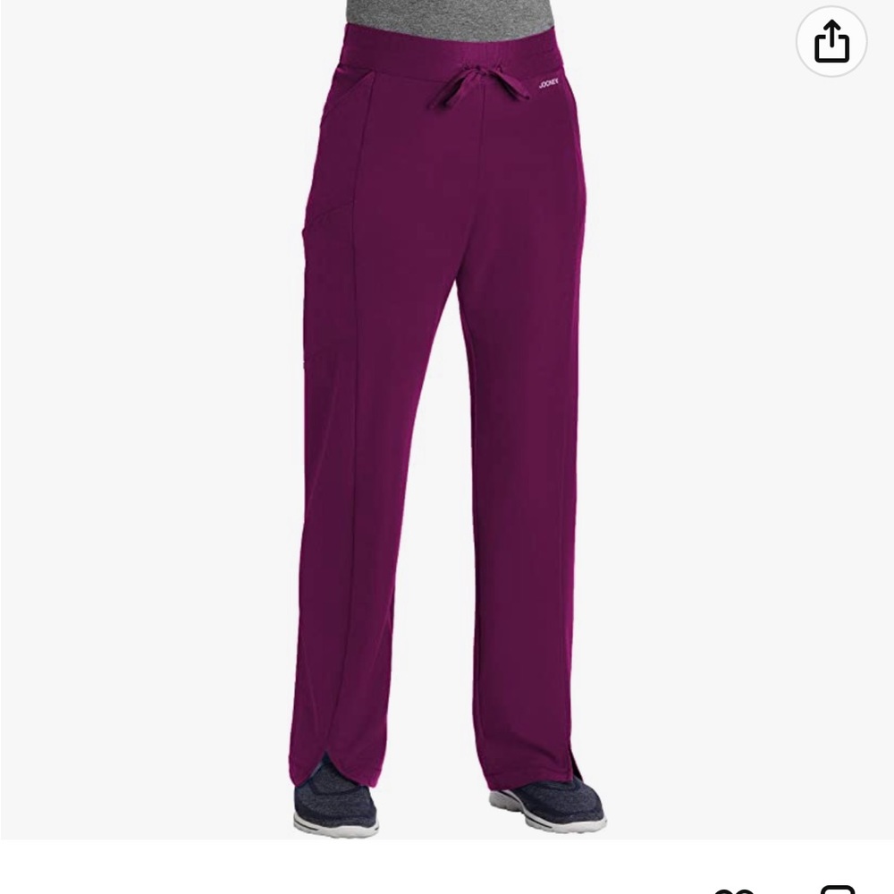 Jockey 2428 Women's Performance RX Get-Up-and-Go Scrub Pant Plumberry XL